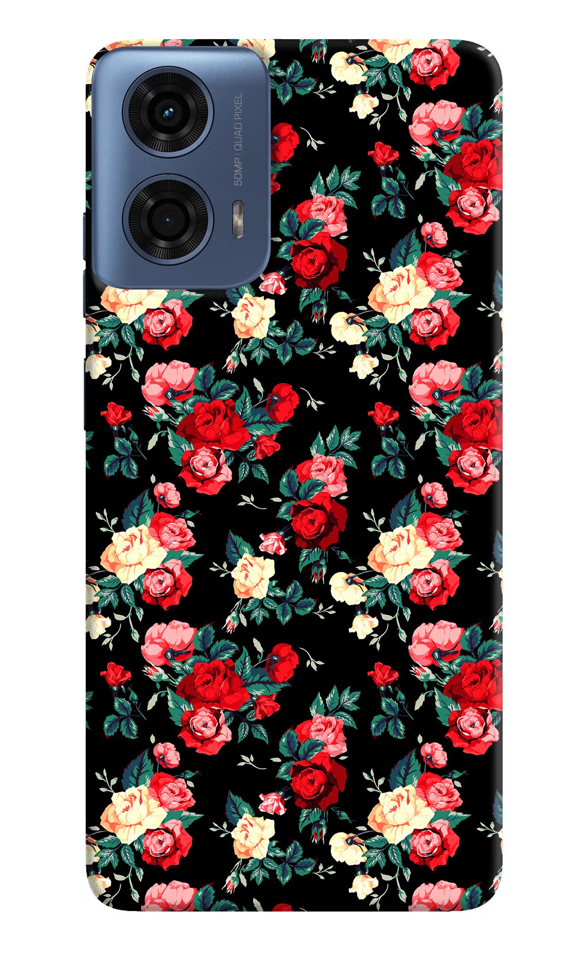 Rose Pattern Moto G24 Power Hard Case Back Cover by Casekaro