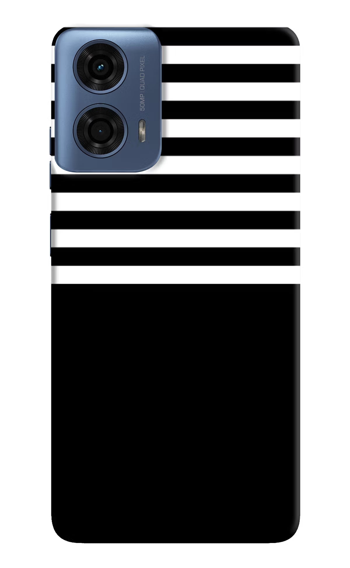 Black and White Print Moto G24 Power Hard Case Back Cover by Casekaro
