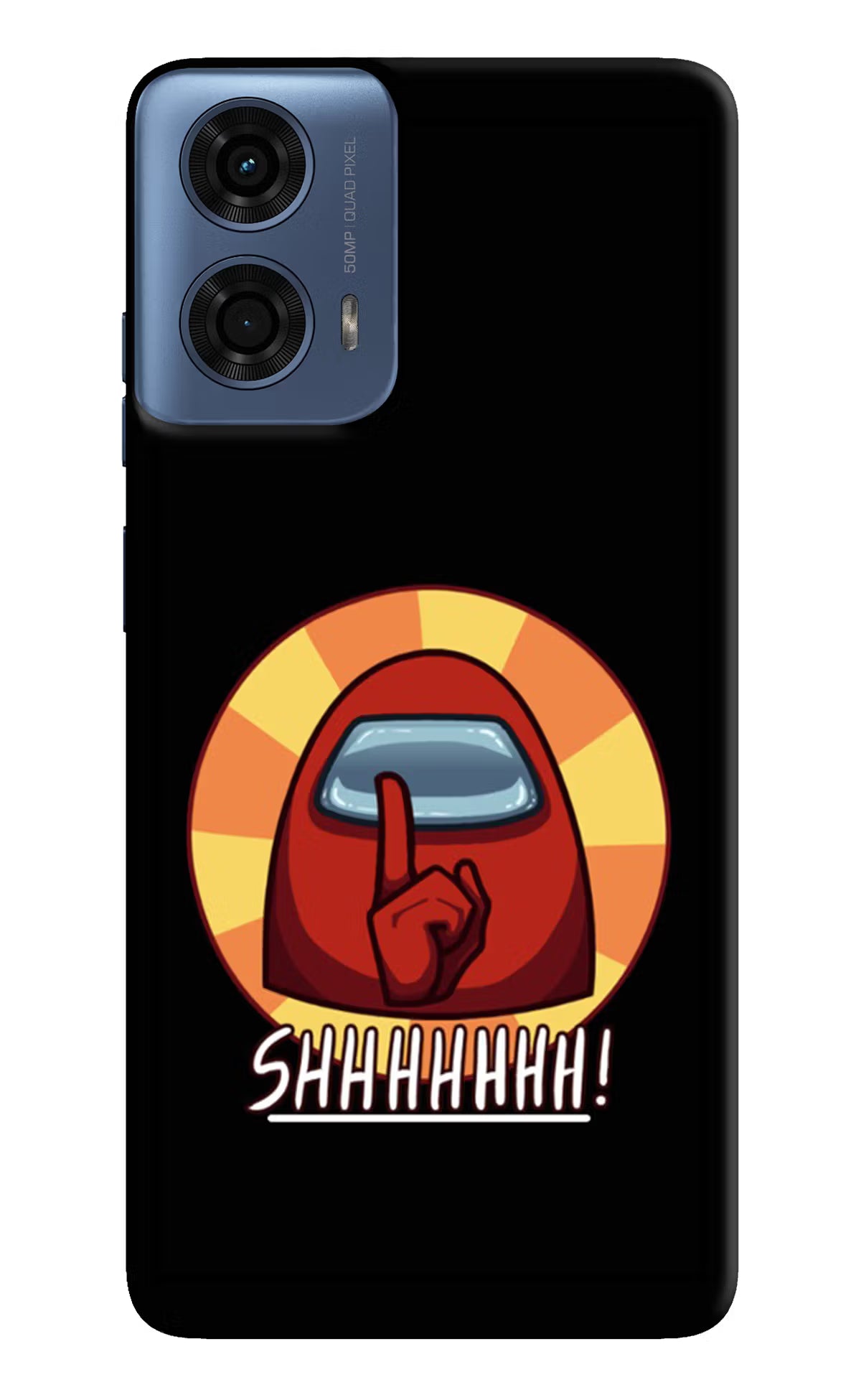 Among Us Shhh! Moto G24 Power Hard Case Back Cover by Casekaro