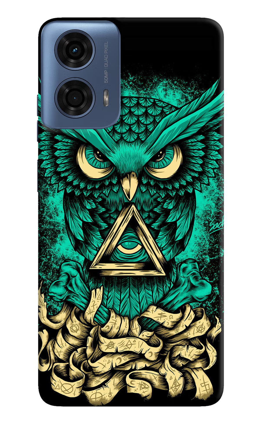 Green Owl Moto G24 Power Back Cover, Hard case