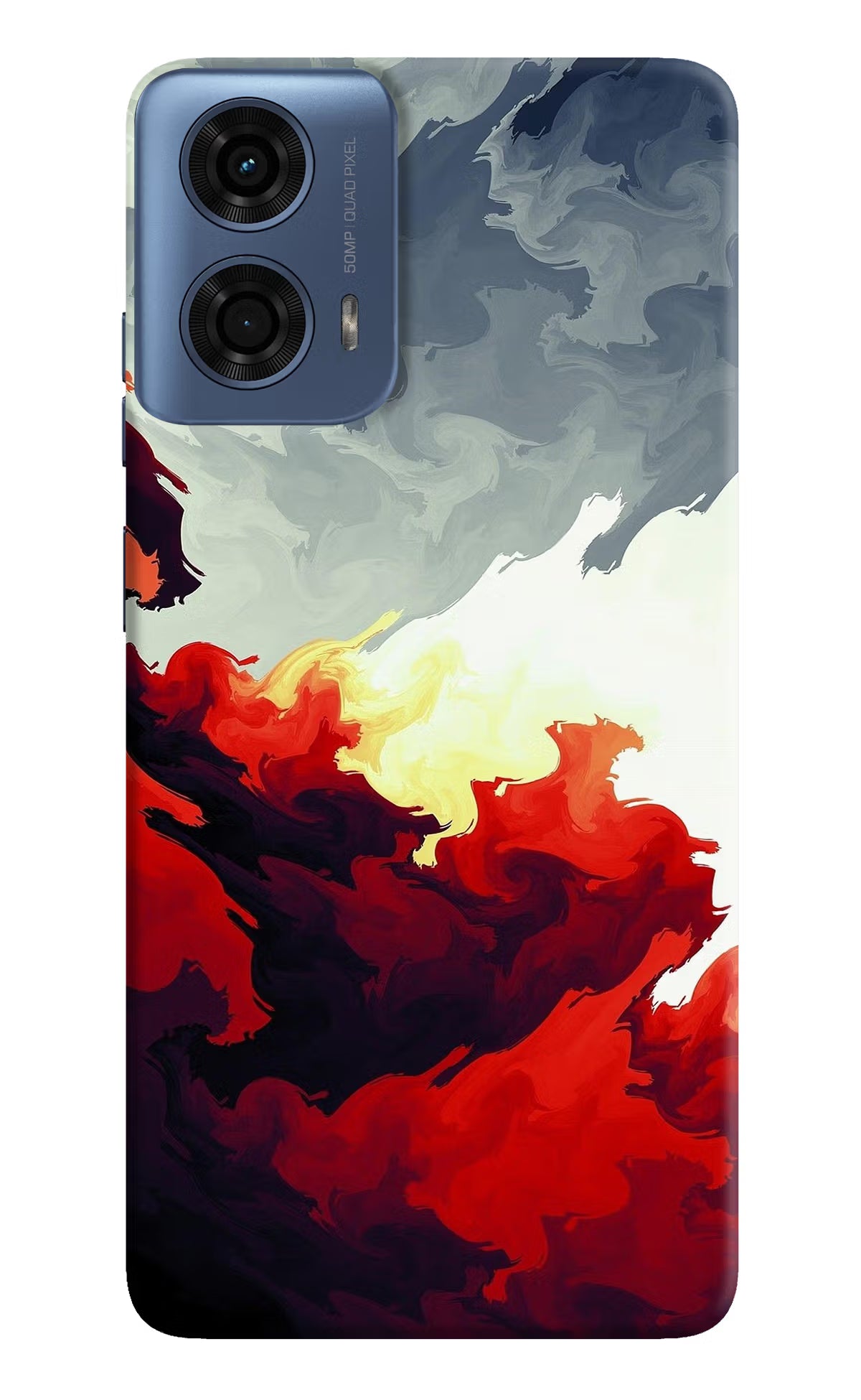 Fire Cloud Moto G24 Power Hard Case Back Cover by Casekaro