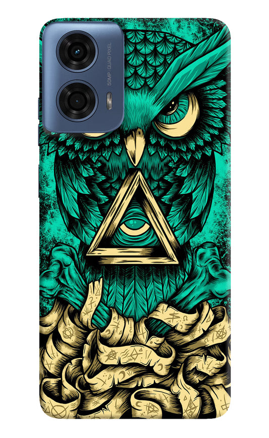 Green Owl Moto G24 Power Hard Case Back Cover by Casekaro