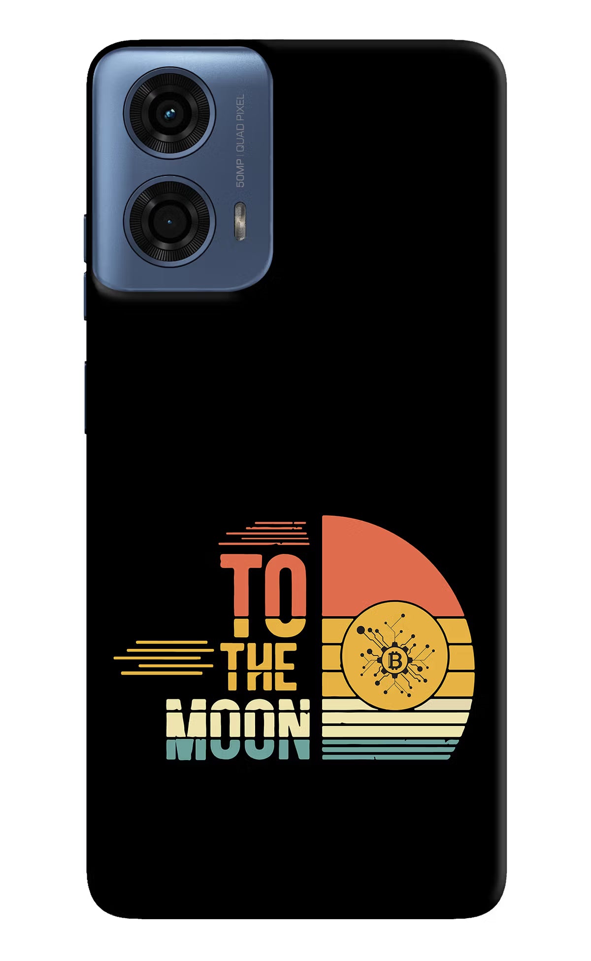 To the Moon Moto G24 Power Hard Case Back Cover by Casekaro