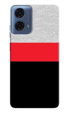Tri Color Pattern Moto G24 Power Hard Case Back Cover by Casekaro