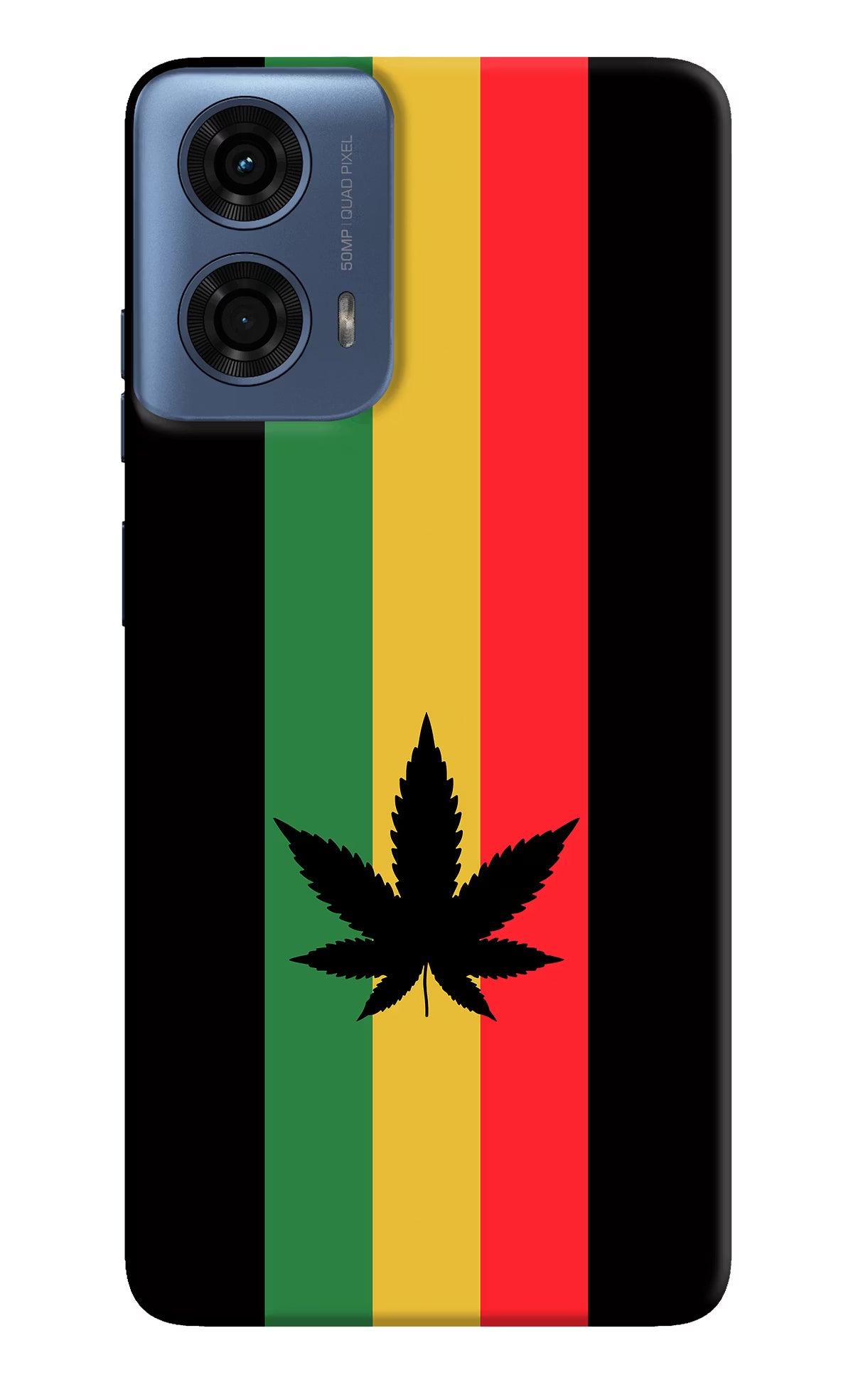 Weed Flag Moto G24 Power Hard Case Back Cover by Casekaro