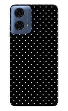 White Dots Moto G24 Power Hard Case Back Cover by Casekaro