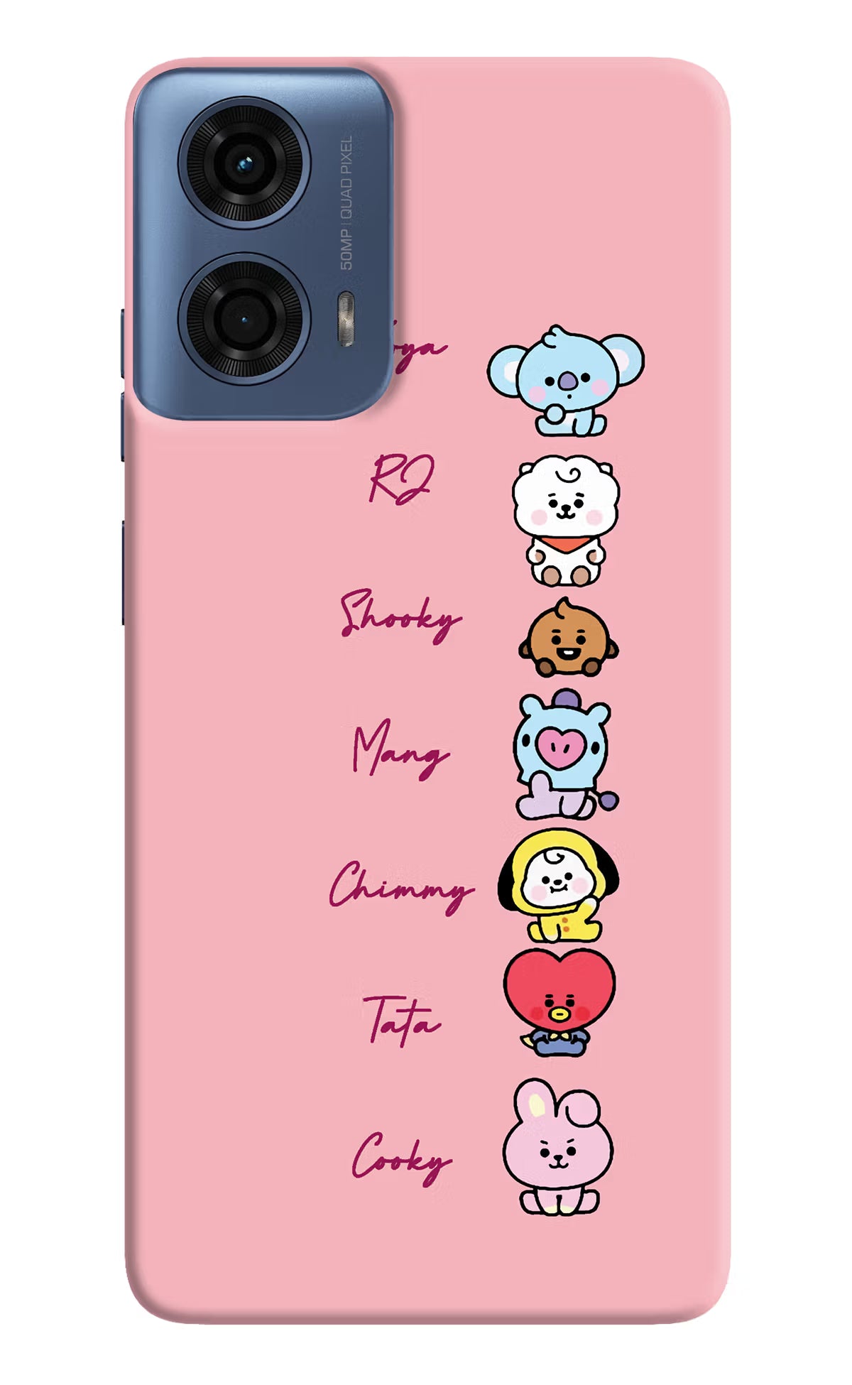 BTS names Moto G24 Power Hard Case Back Cover by Casekaro