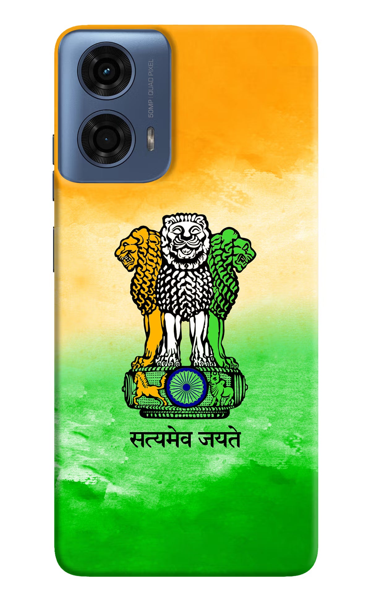 Satyamev Jayate Flag Moto G24 Power Hard Case Back Cover by Casekaro