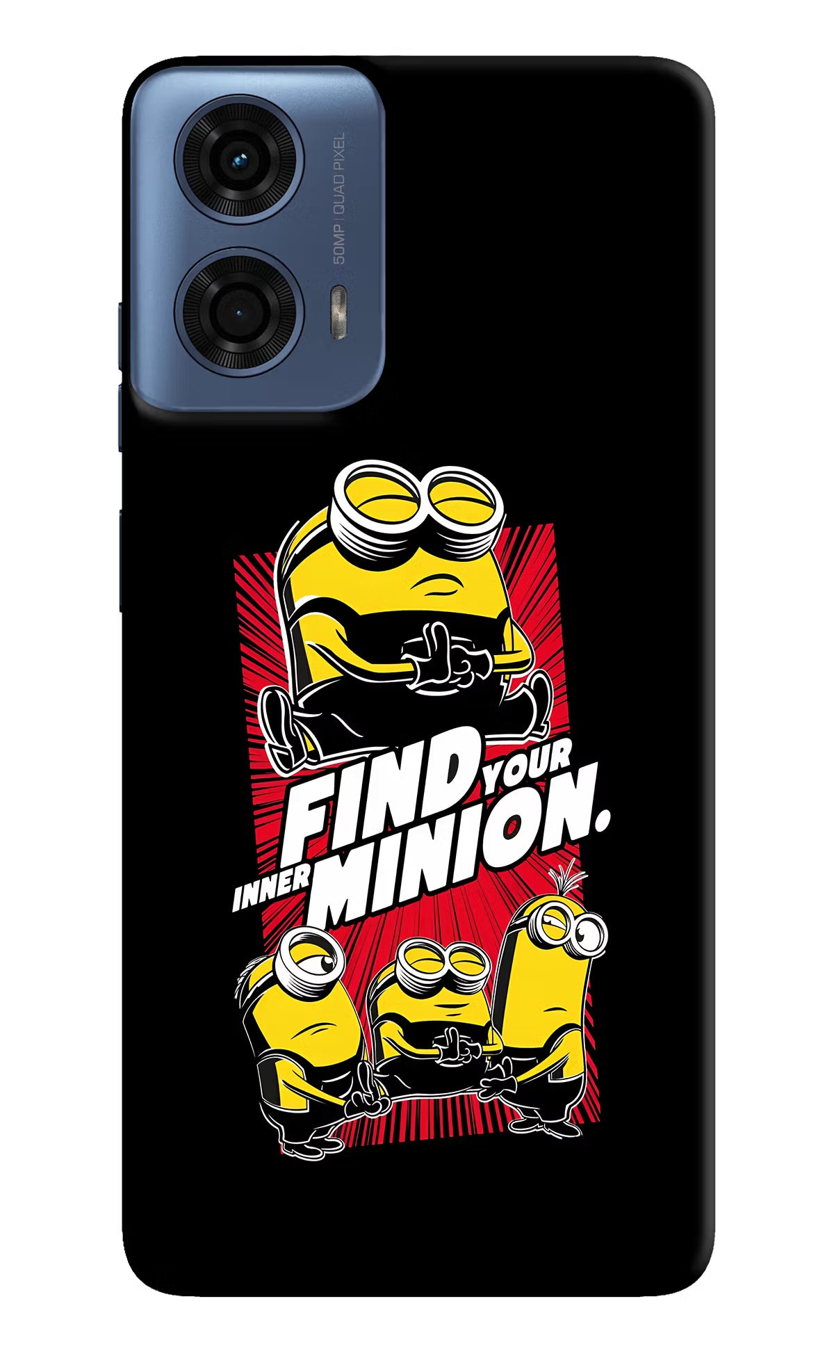 Find your inner Minion Moto G24 Power Hard Case Back Cover by Casekaro