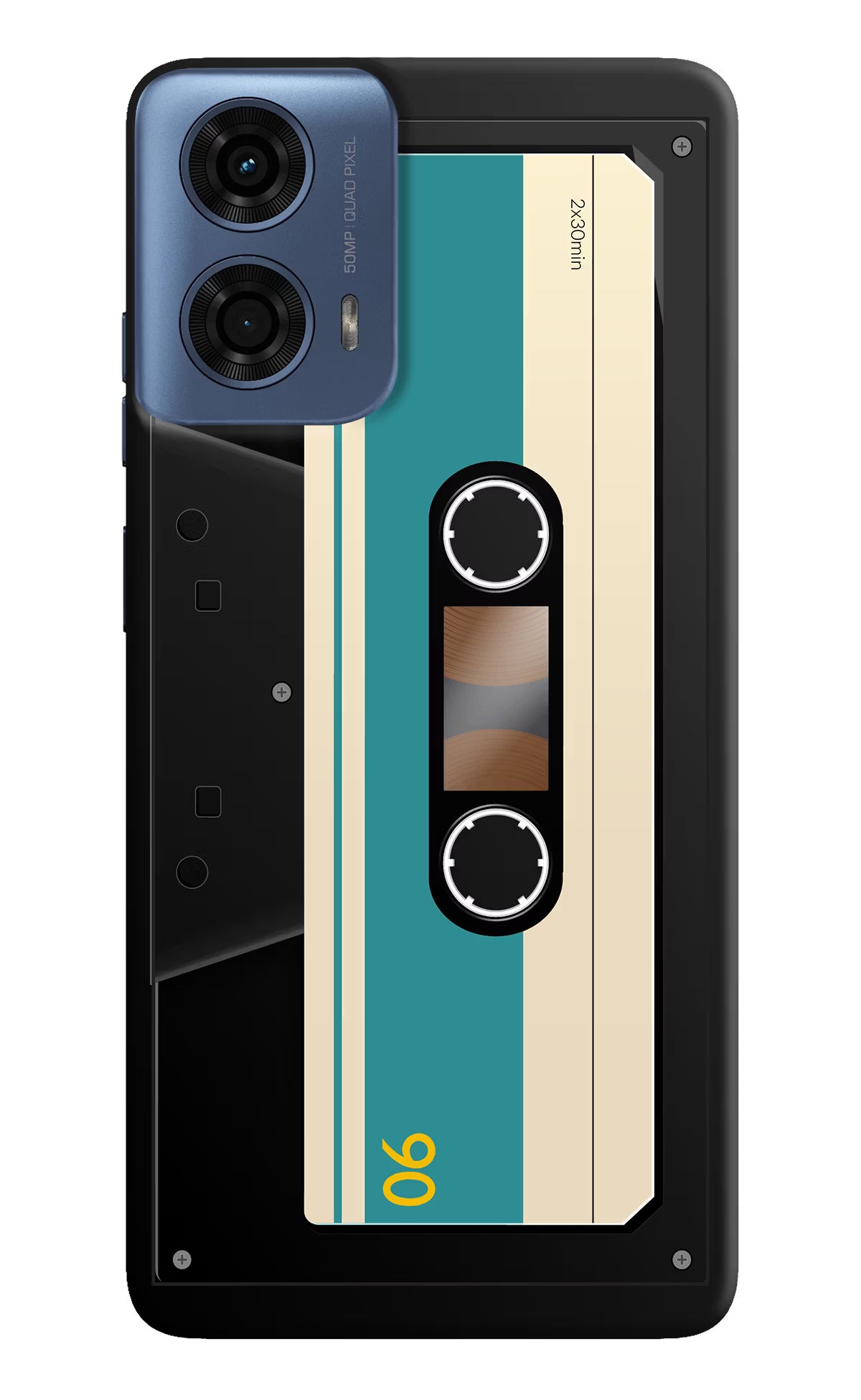 Cassette Moto G24 Power Hard Case Back Cover by Casekaro