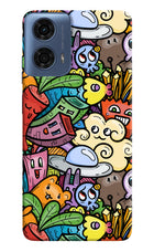 Veggie Doodle Moto G24 Power Hard Case Back Cover by Casekaro