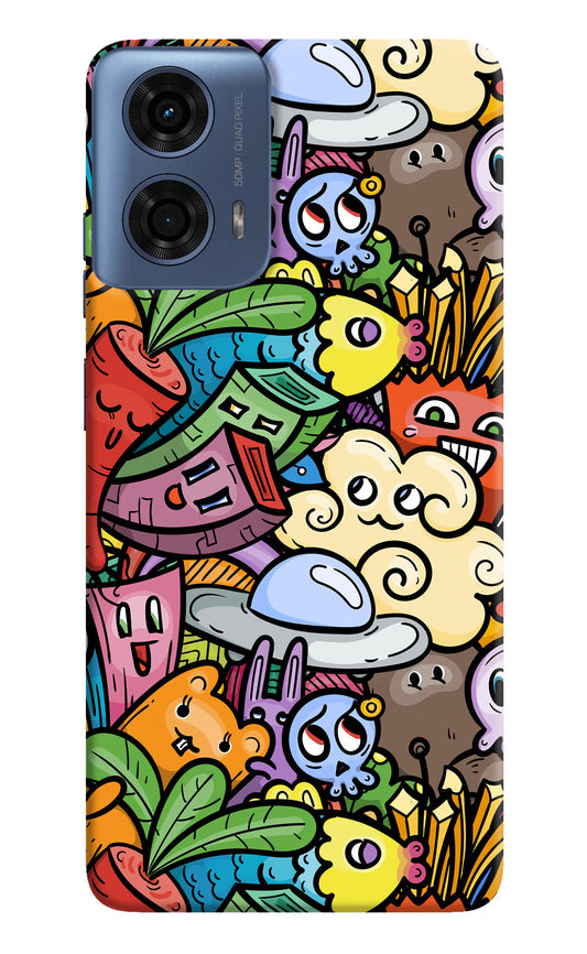 Veggie Doodle Moto G24 Power Hard Case Back Cover by Casekaro