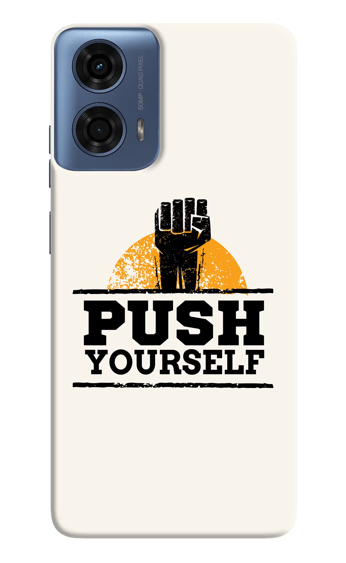 Push Yourself Moto G24 Power Hard Case Back Cover by Casekaro