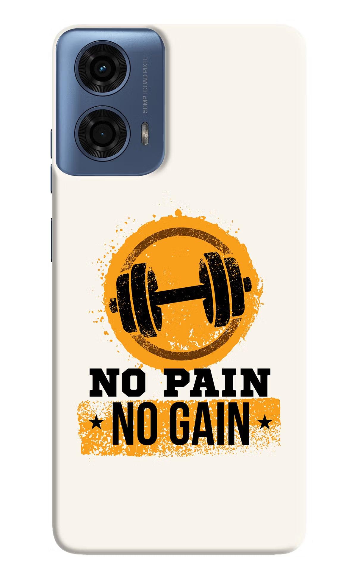 No Pain No Gain Moto G24 Power Hard Case Back Cover by Casekaro