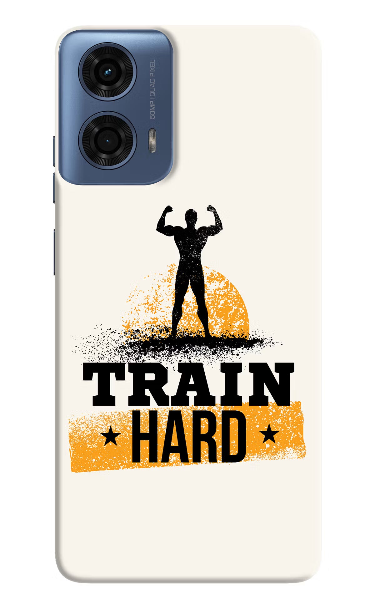 Train Hard Moto G24 Power Hard Case Back Cover by Casekaro