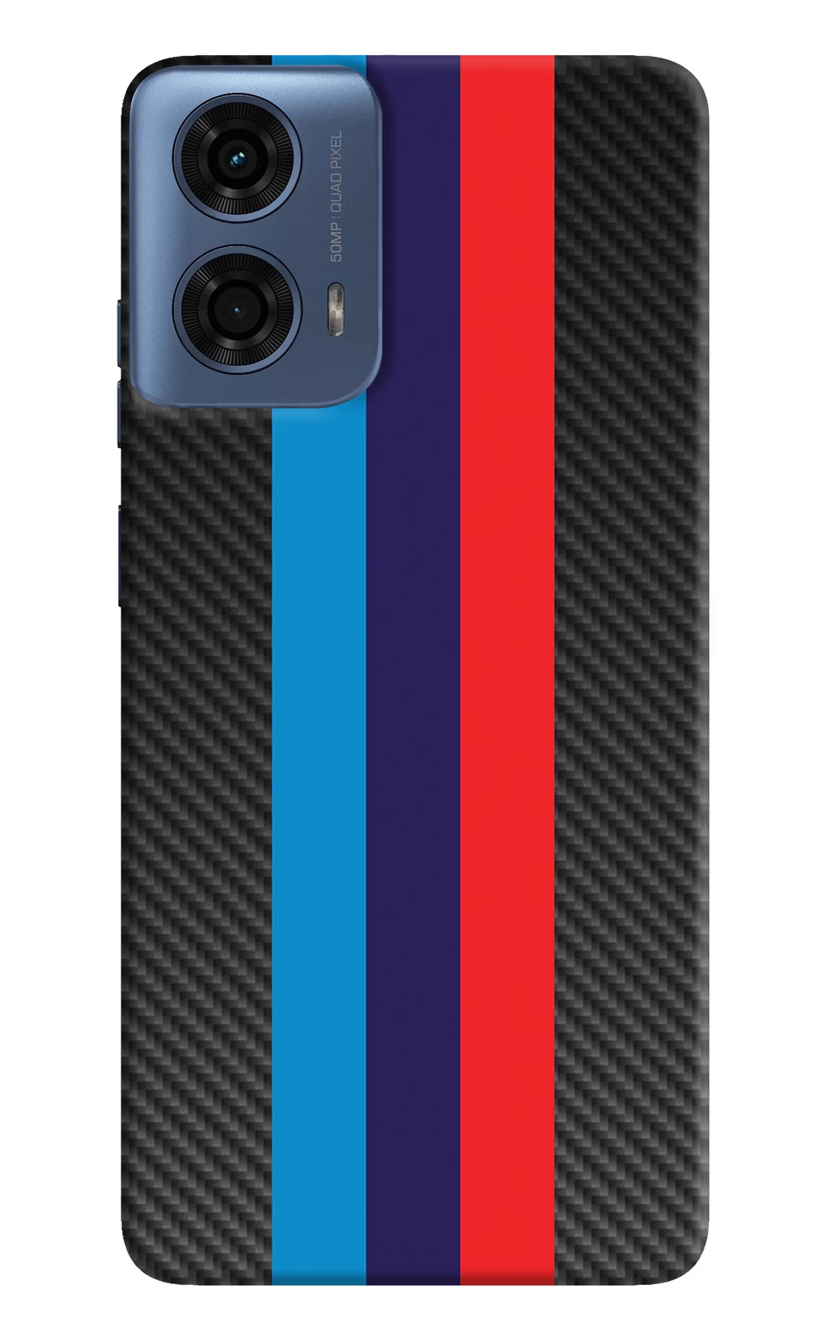 BMW Stripes Pattern Moto G24 Power Hard Case Back Cover by Casekaro