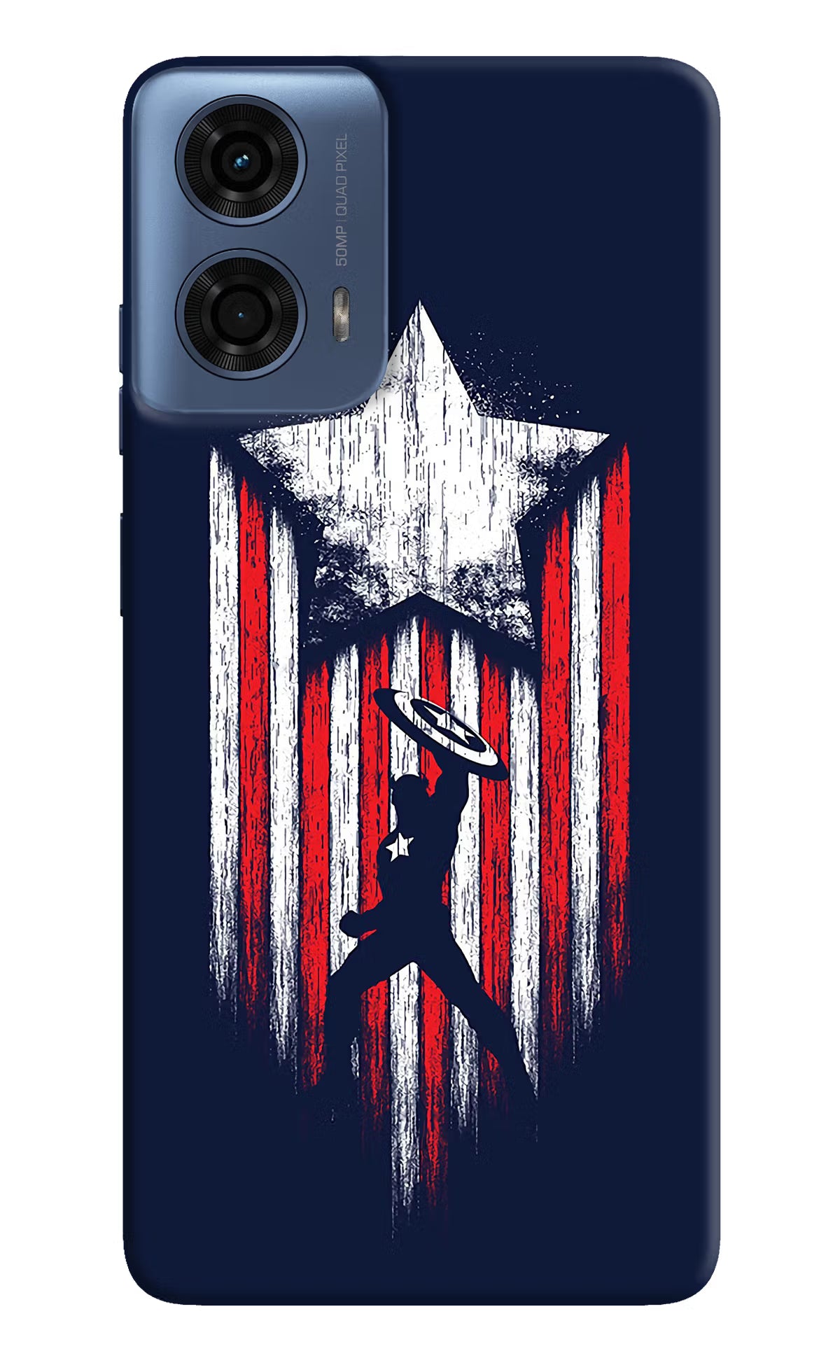 Captain America Marvel Art Moto G24 Power Hard Case Back Cover by Casekaro