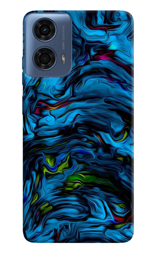 Dark Blue Abstract Moto G24 Power Back Cover