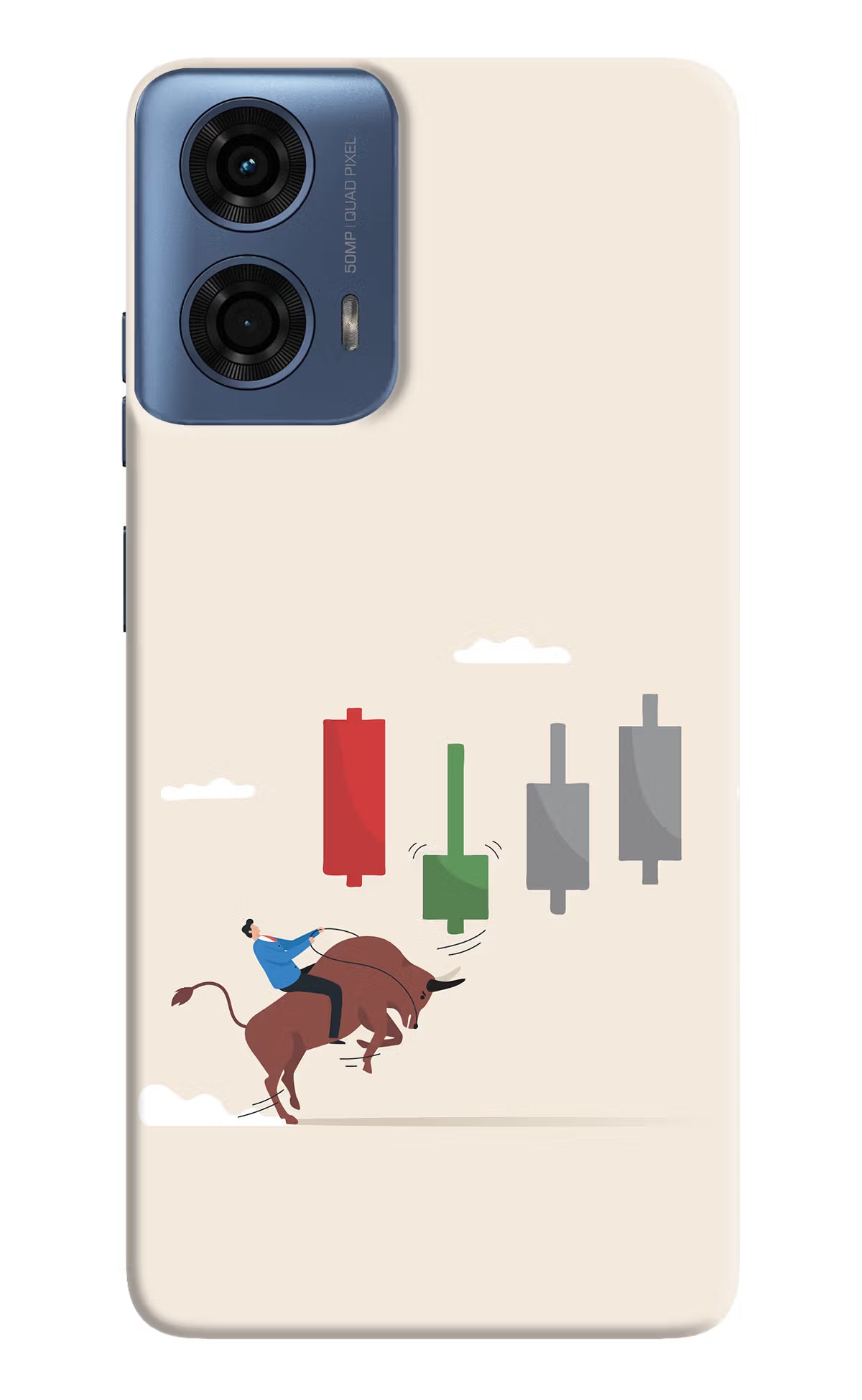 Bull Trading Momentum Moto G24 Power Hard Case Back Cover by Casekaro