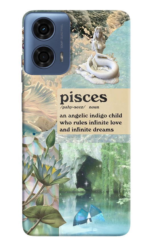 Pisces Zodiac Moto G24 Power Hard Case Back Cover by Casekaro