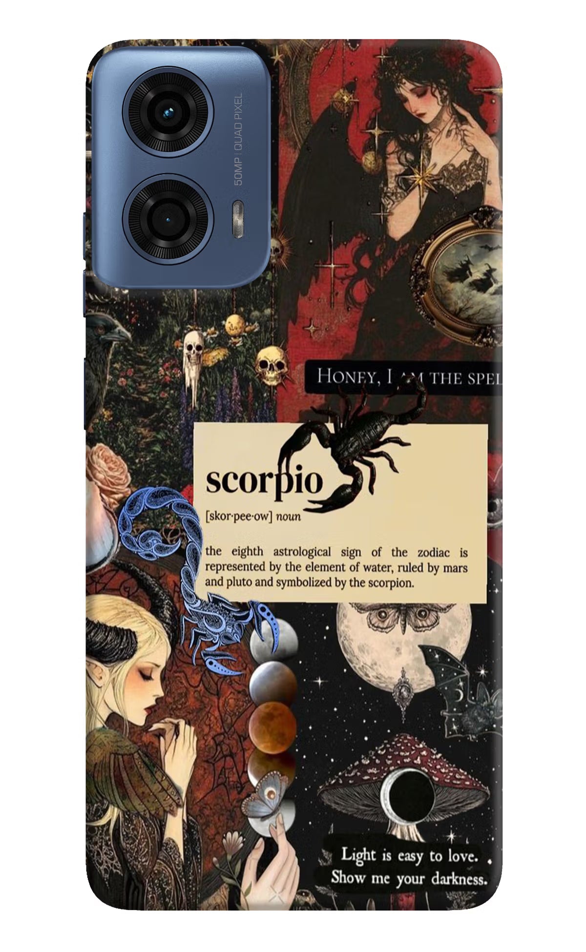 Scorpio Zodiac Moto G24 Power Hard Case Back Cover by Casekaro