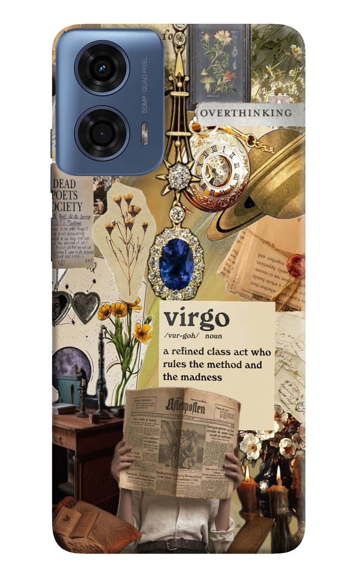 Virgo Zodiac Moto G24 Power Hard Case Back Cover by Casekaro
