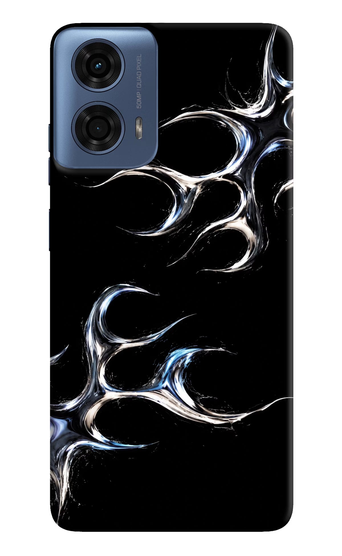 Chrome Tribal Moto G24 Power Hard Case Back Cover by Casekaro