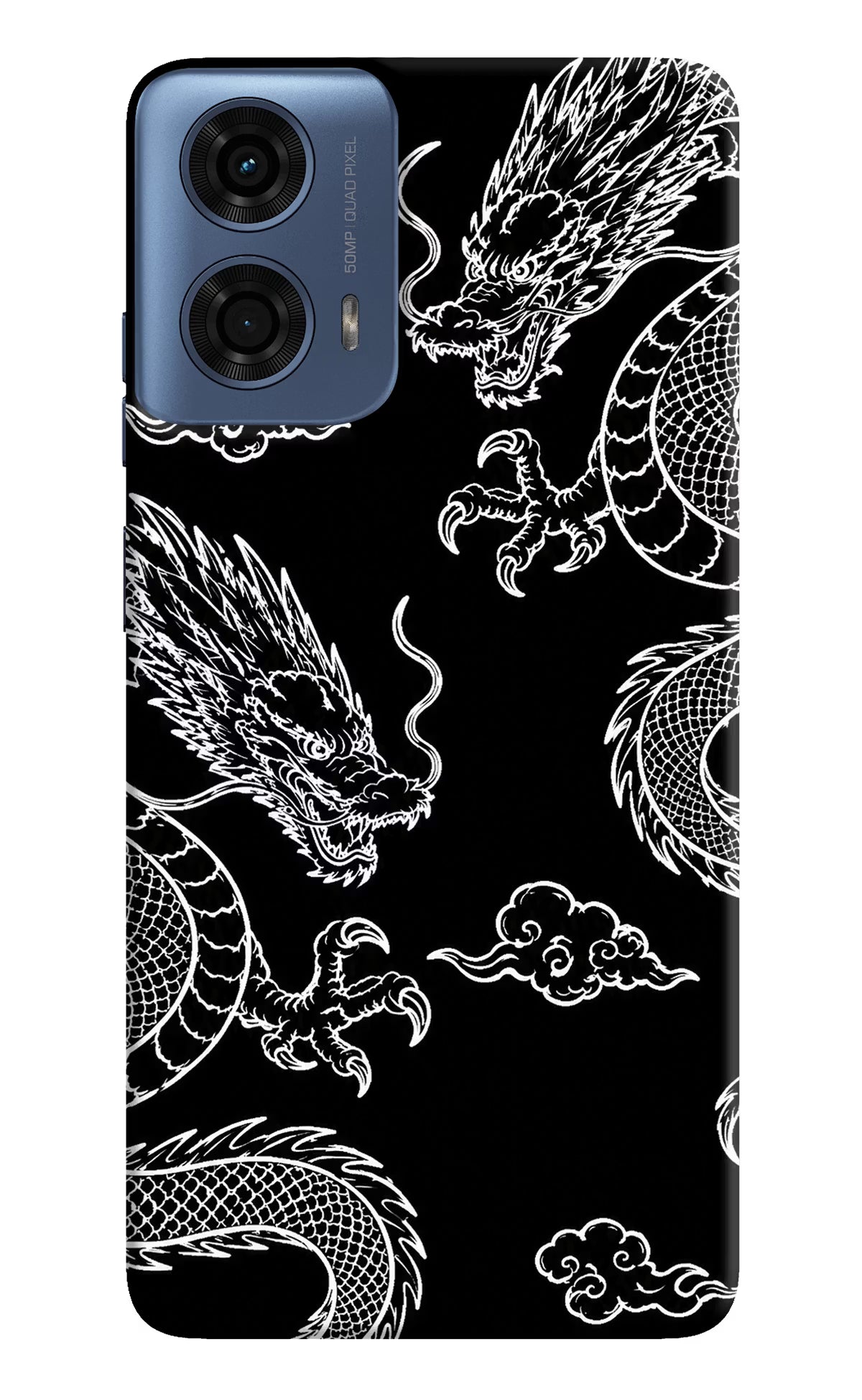 Twin Dragons Moto G24 Power Hard Case Back Cover by Casekaro