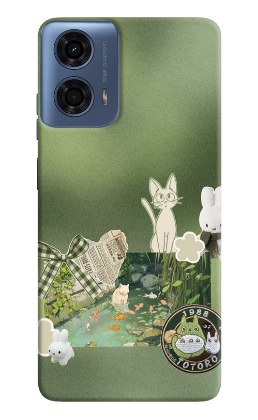 Aesthetic anime Moto G24 Power Hard Case Back Cover by Casekaro