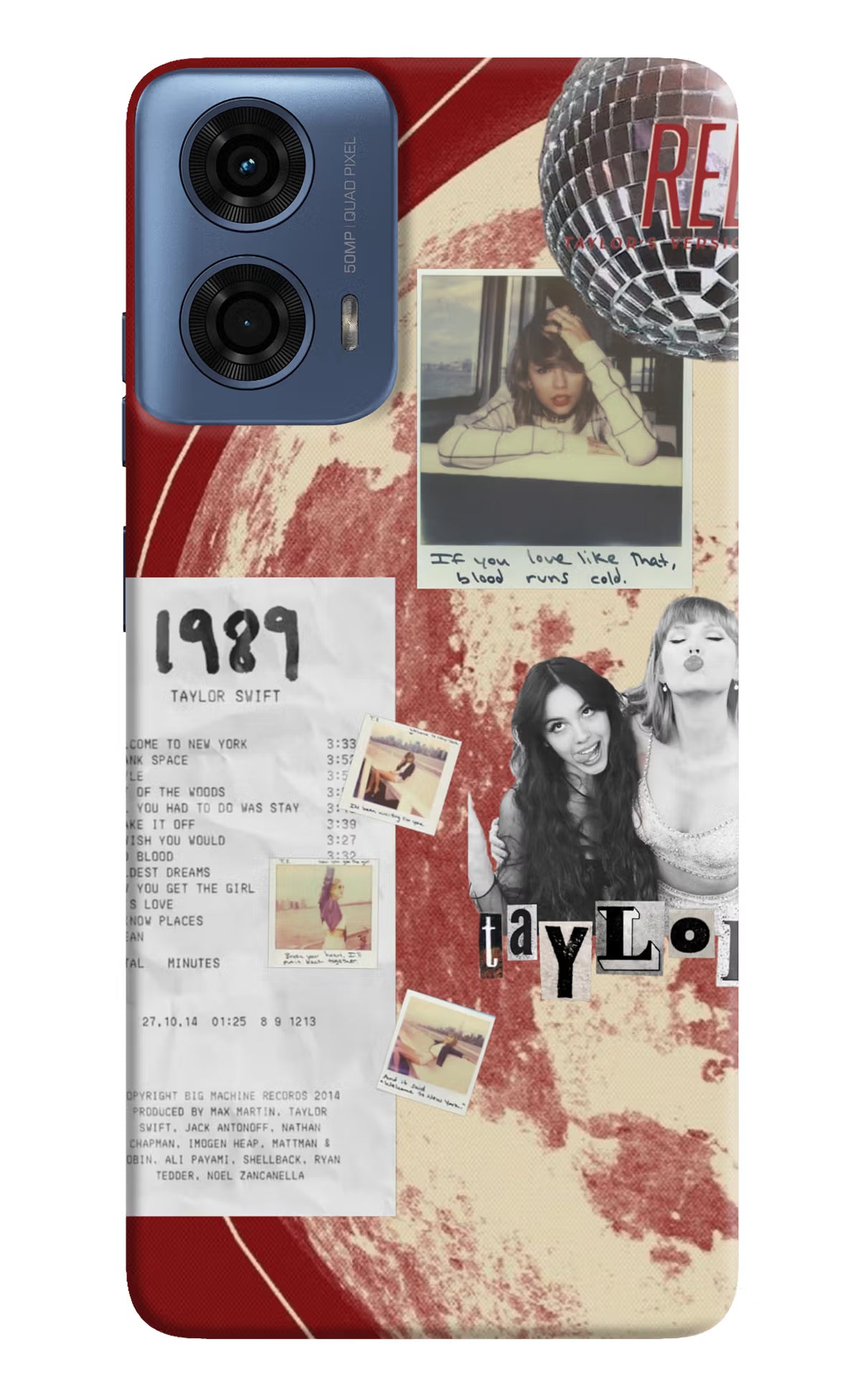 Taylor Swift Moto G24 Power Back Cover