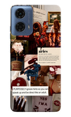 Zodiac Aries Moto G24 Power Hard Case Back Cover by Casekaro