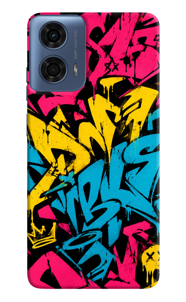Graffiti Vibe Moto G24 Power Hard Case Back Cover by Casekaro