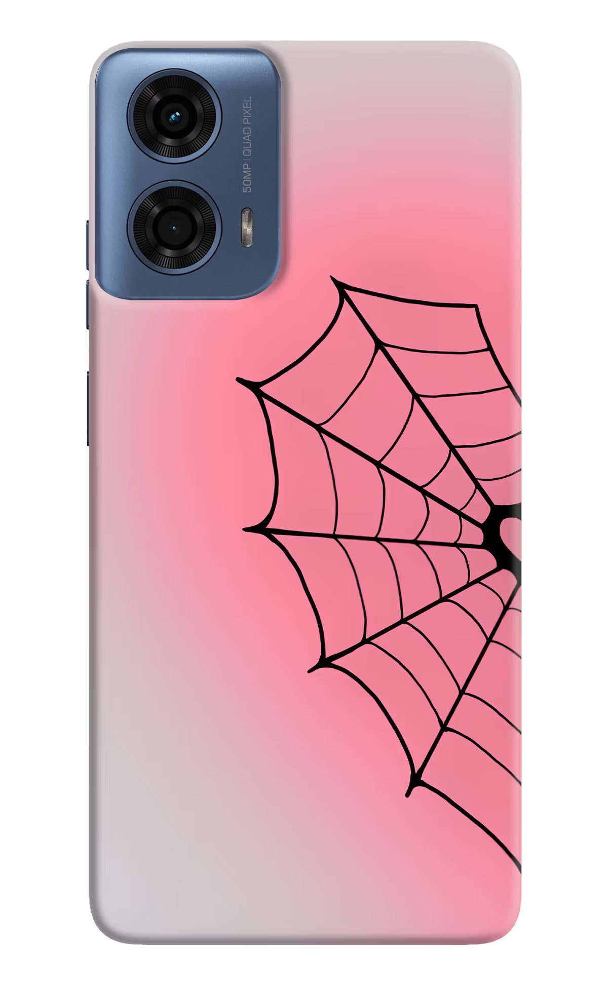 Pink Web Moto G24 Power Back Cover