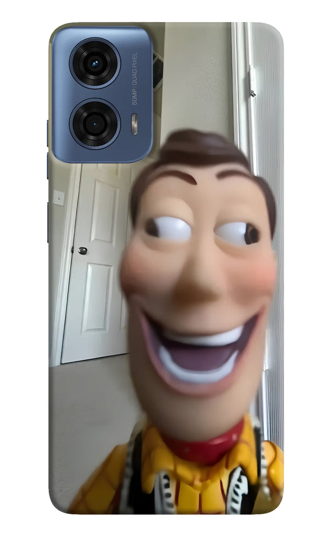 Side Eye Woody Moto G24 Power Hard Case Back Cover by Casekaro