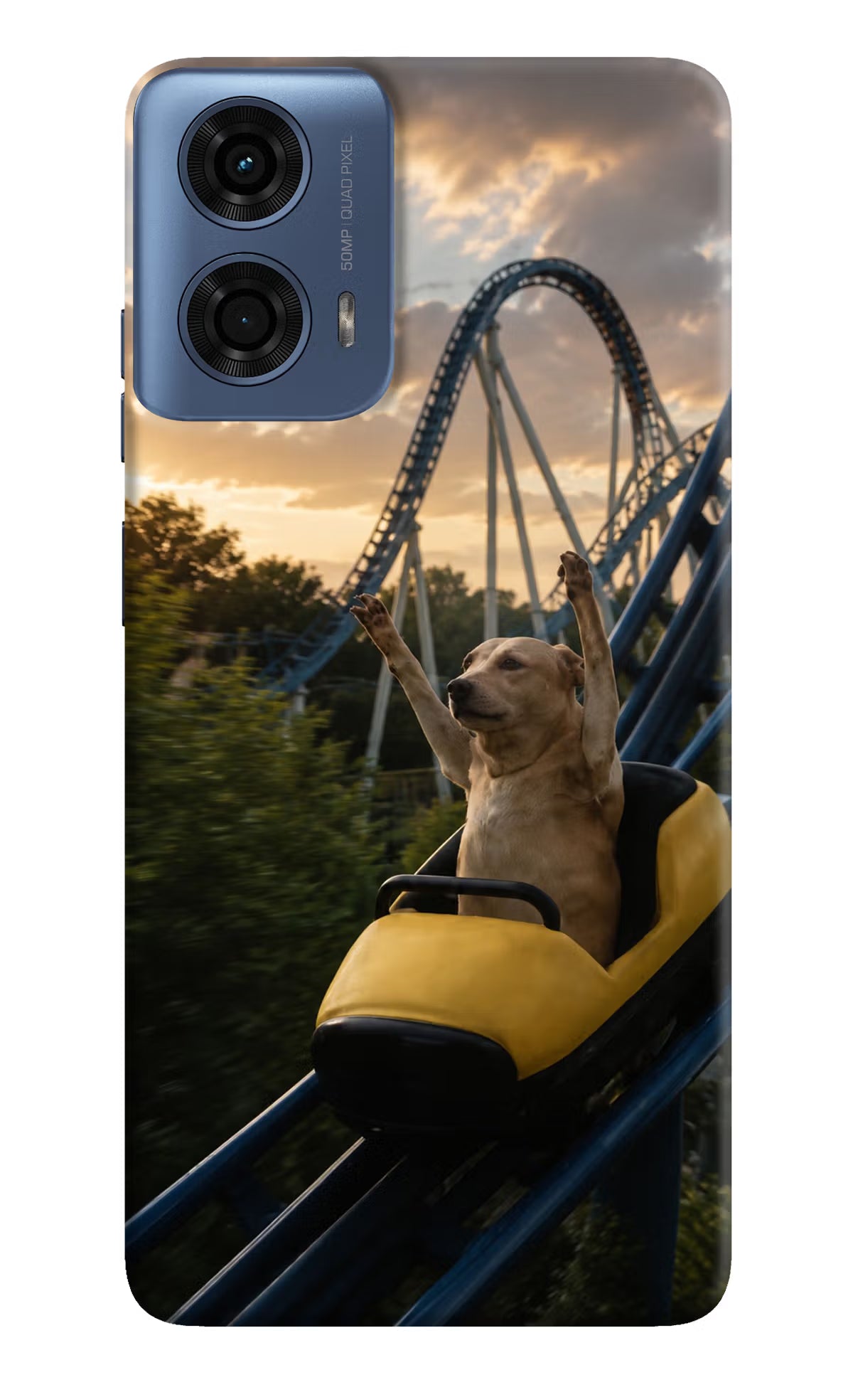 Rollercoaster Dog Moto G24 Power Back Cover