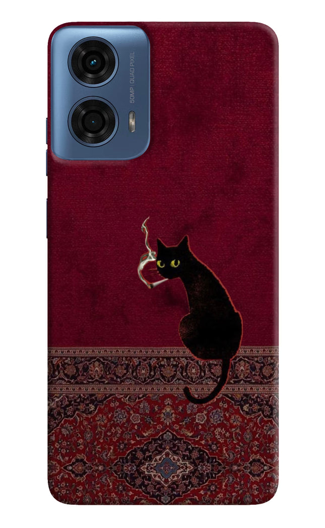 Midnight Cat Moto G24 Power Hard Case Back Cover by Casekaro