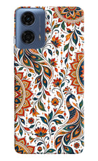 White Mayura Moto G24 Power Hard Case Back Cover by Casekaro