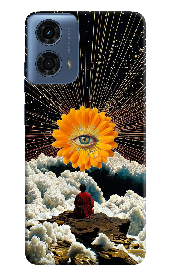 Cosmic Flower Moto G24 Power Hard Case Back Cover by Casekaro