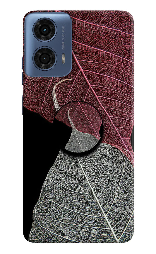 Leaf Pattern Moto G24 Power Pop Case by Casekaro