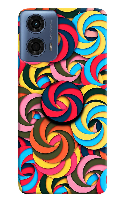 Spiral Pattern Moto G24 Power Pop Case by Casekaro