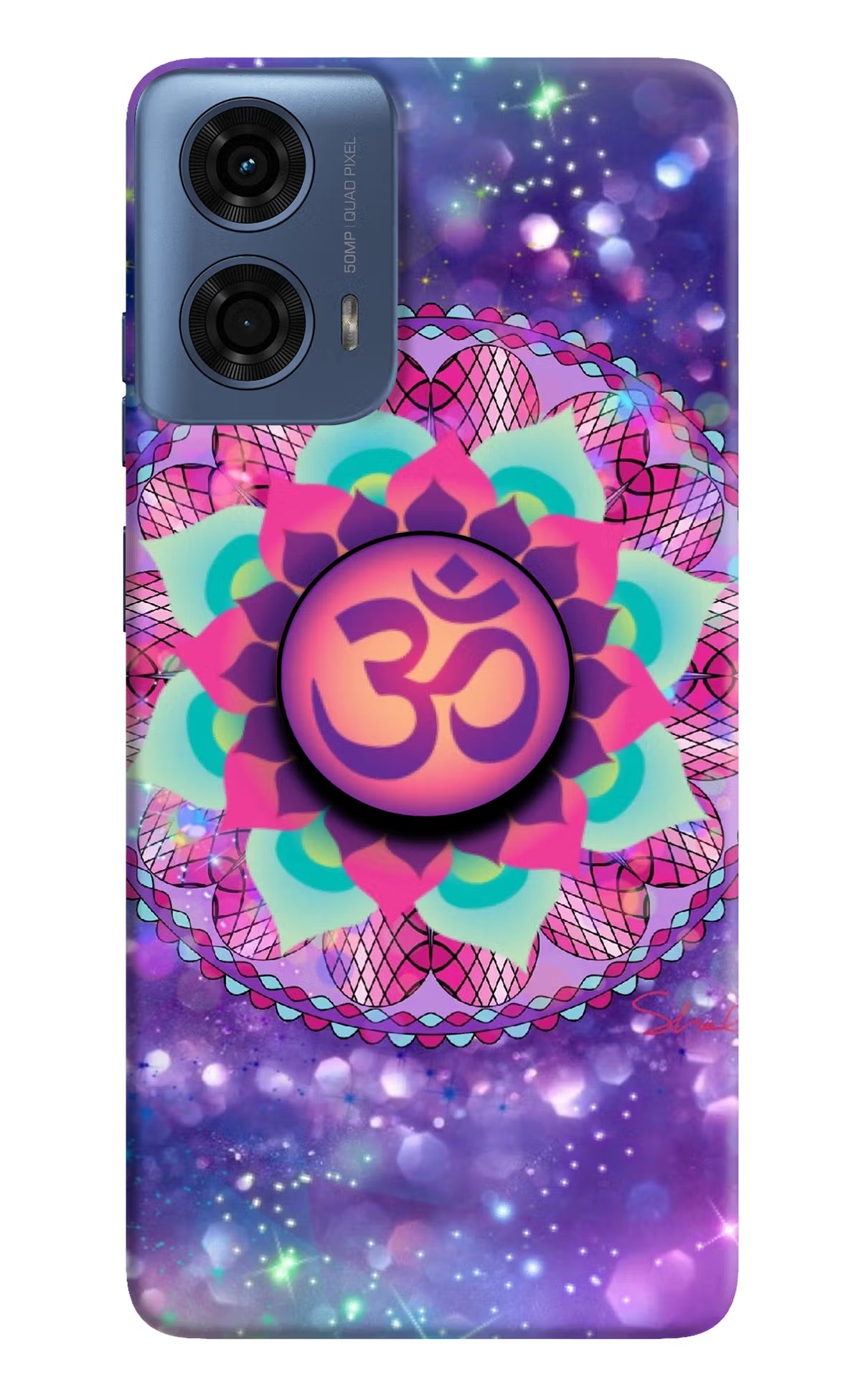 Om Purple Moto G24 Power Pop Case by Casekaro