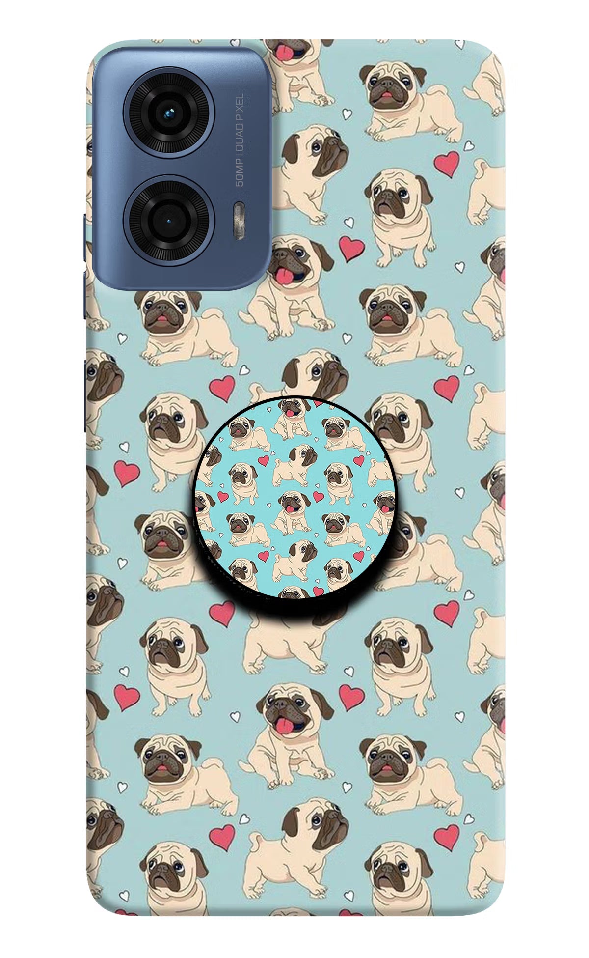 Pug Dog Moto G24 Power Pop Case by Casekaro
