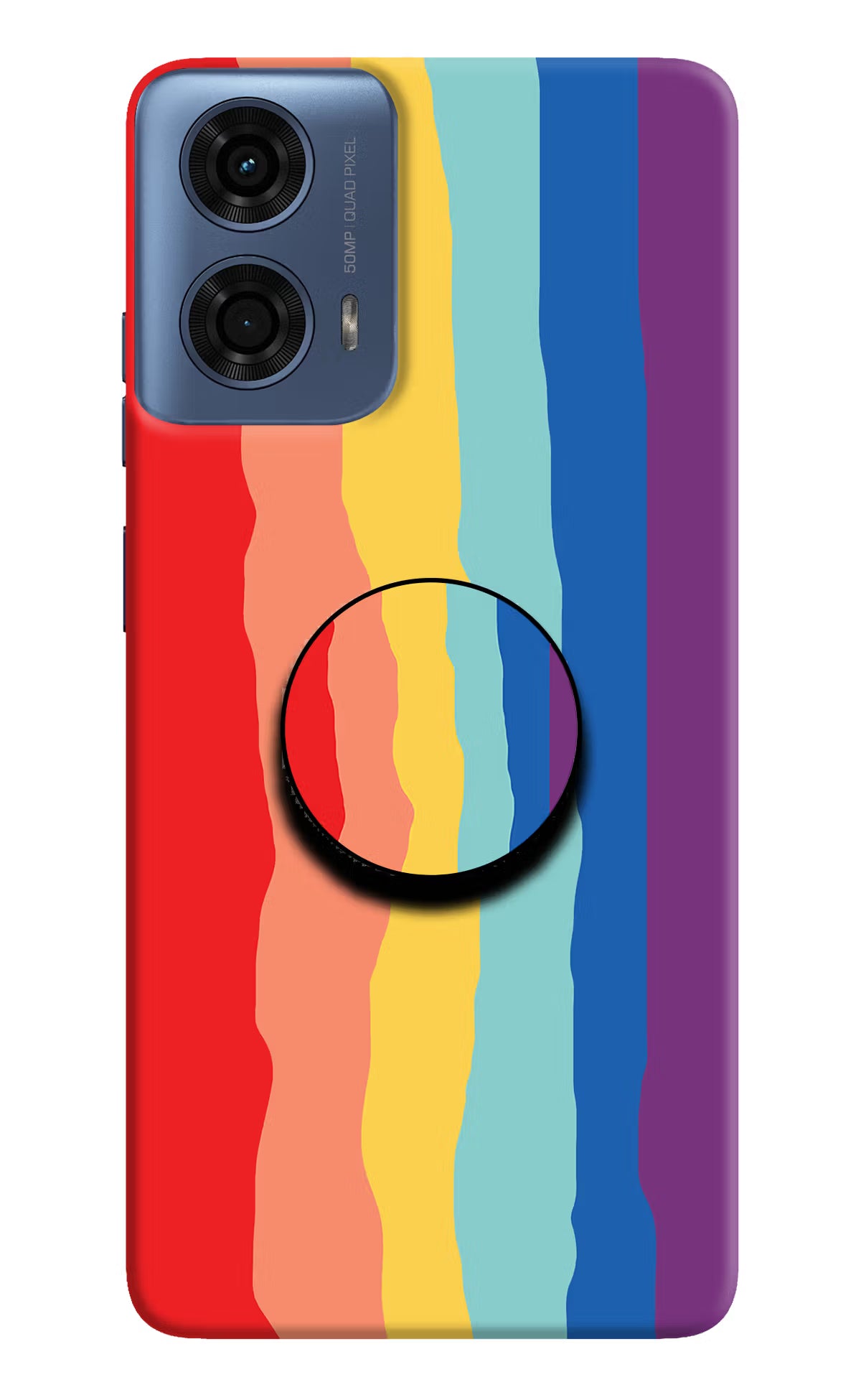 Rainbow Moto G24 Power Pop Case by Casekaro