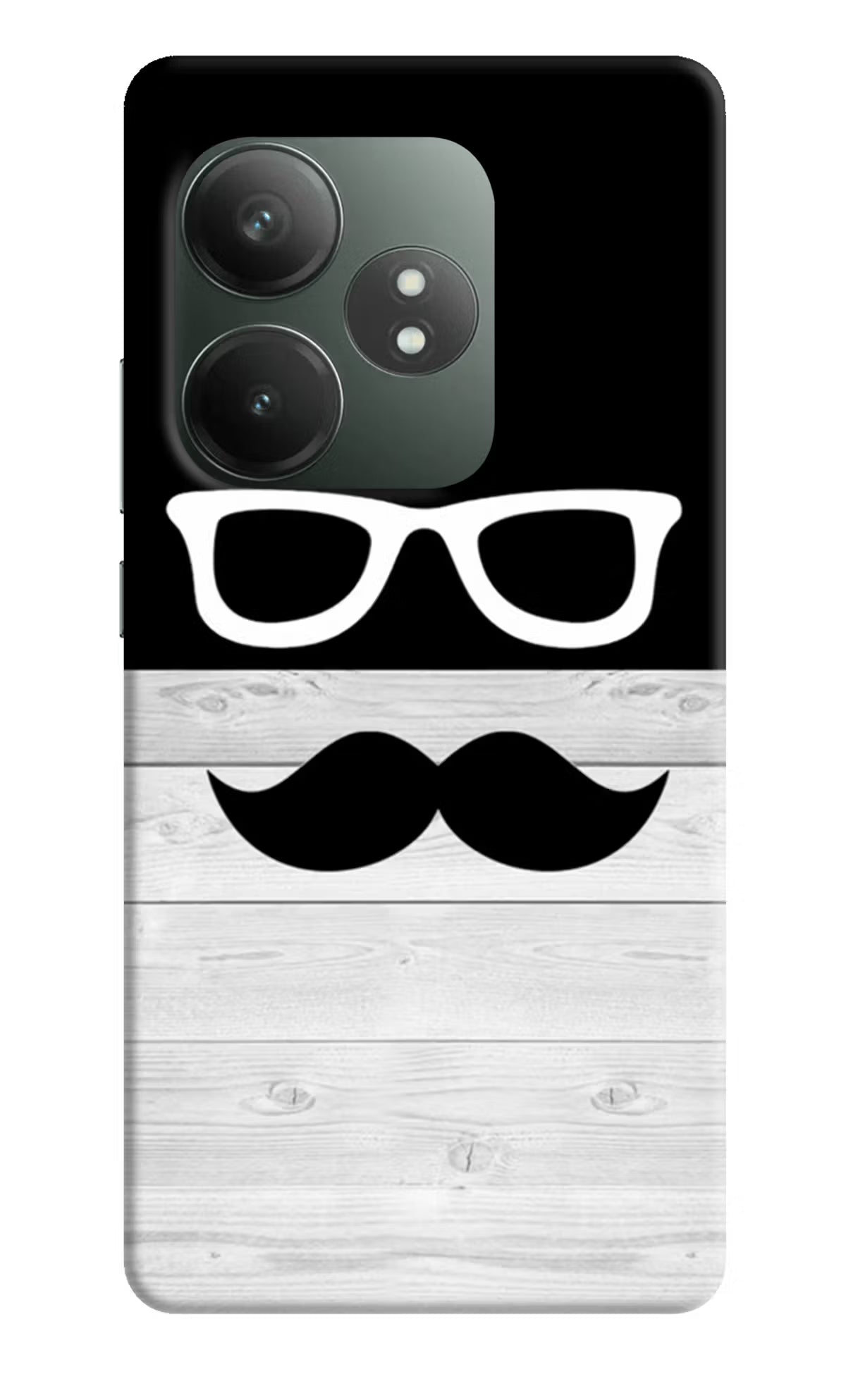 Mustache Realme GT 6T 5G Hard Case Back Cover by Casekaro