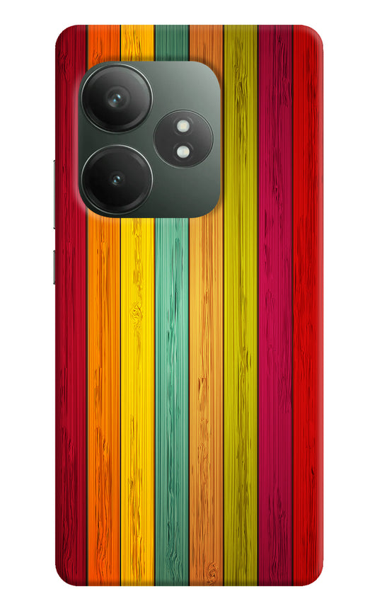Multicolor Wooden Realme GT 6T 5G Back Cover