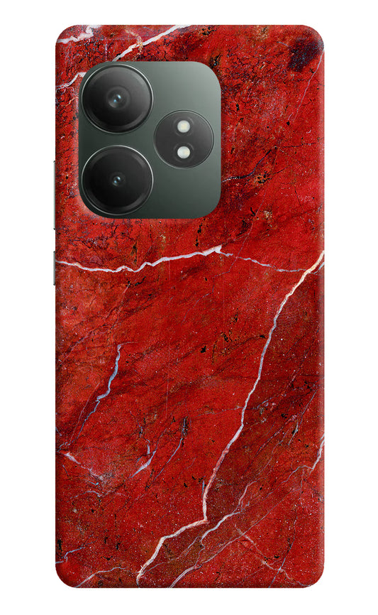 Red Marble Design Realme GT 6T 5G Hard Case Back Cover by Casekaro