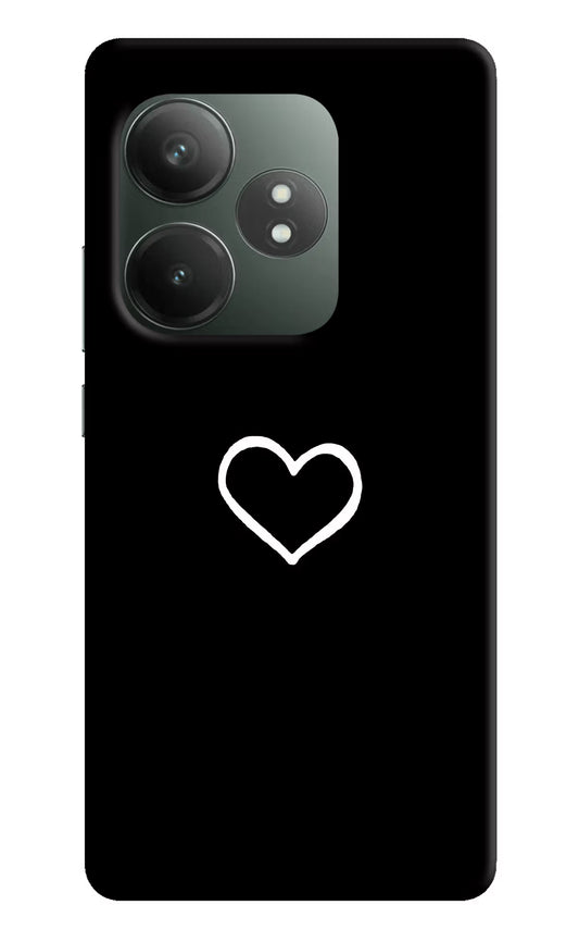 Heart Realme GT 6T 5G Hard Case Back Cover by Casekaro