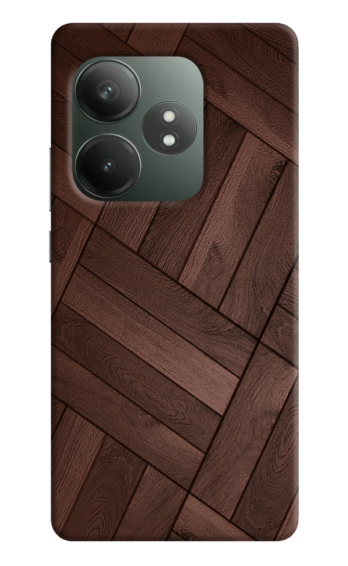 Wooden Texture Design Realme GT 6T 5G Hard Case Back Cover by Casekaro