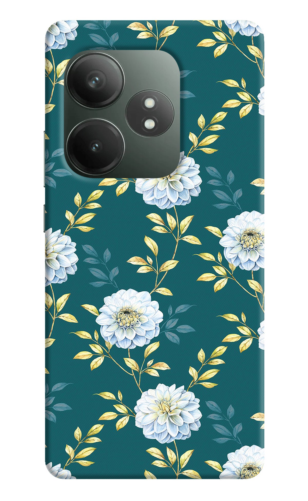 Flowers Realme GT 6T 5G Back Cover