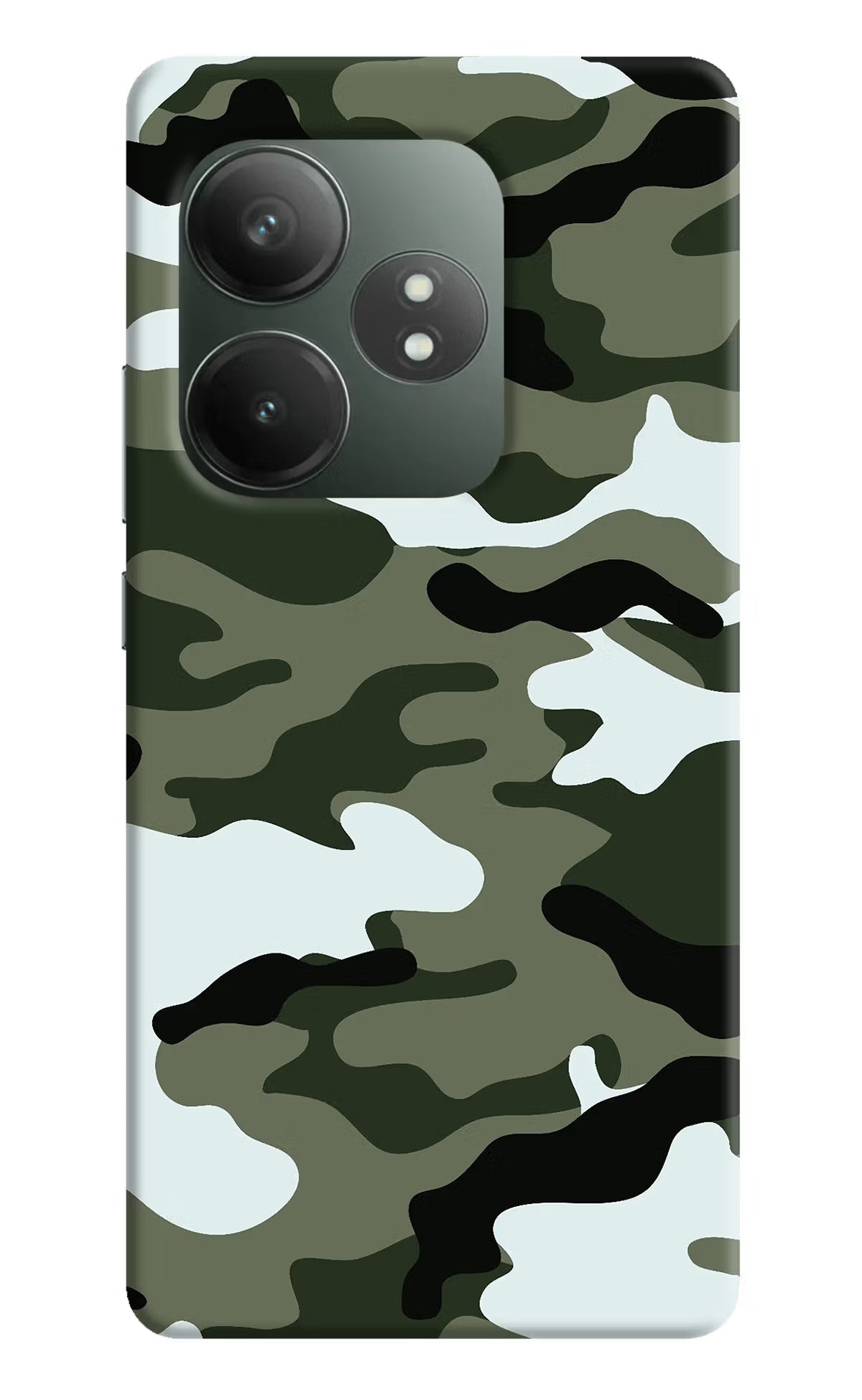 Camouflage Realme GT 6T 5G Hard Case Back Cover by Casekaro
